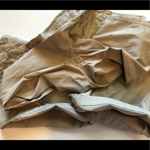 Lucky Brand Khaki Pants with Dragon Leg Embroidery - Picture 5 of 8